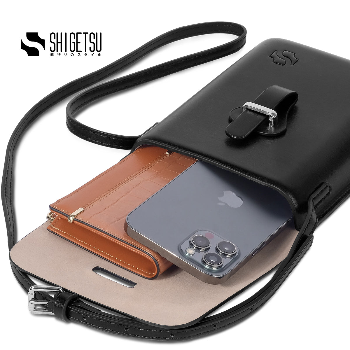 Shigetsu TAKARAZUKA Bag Leather Sling Bag For Men