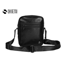 Load image into Gallery viewer, Shigetsu TAMURA Debossed Monogram Bag Leather sling bag for men