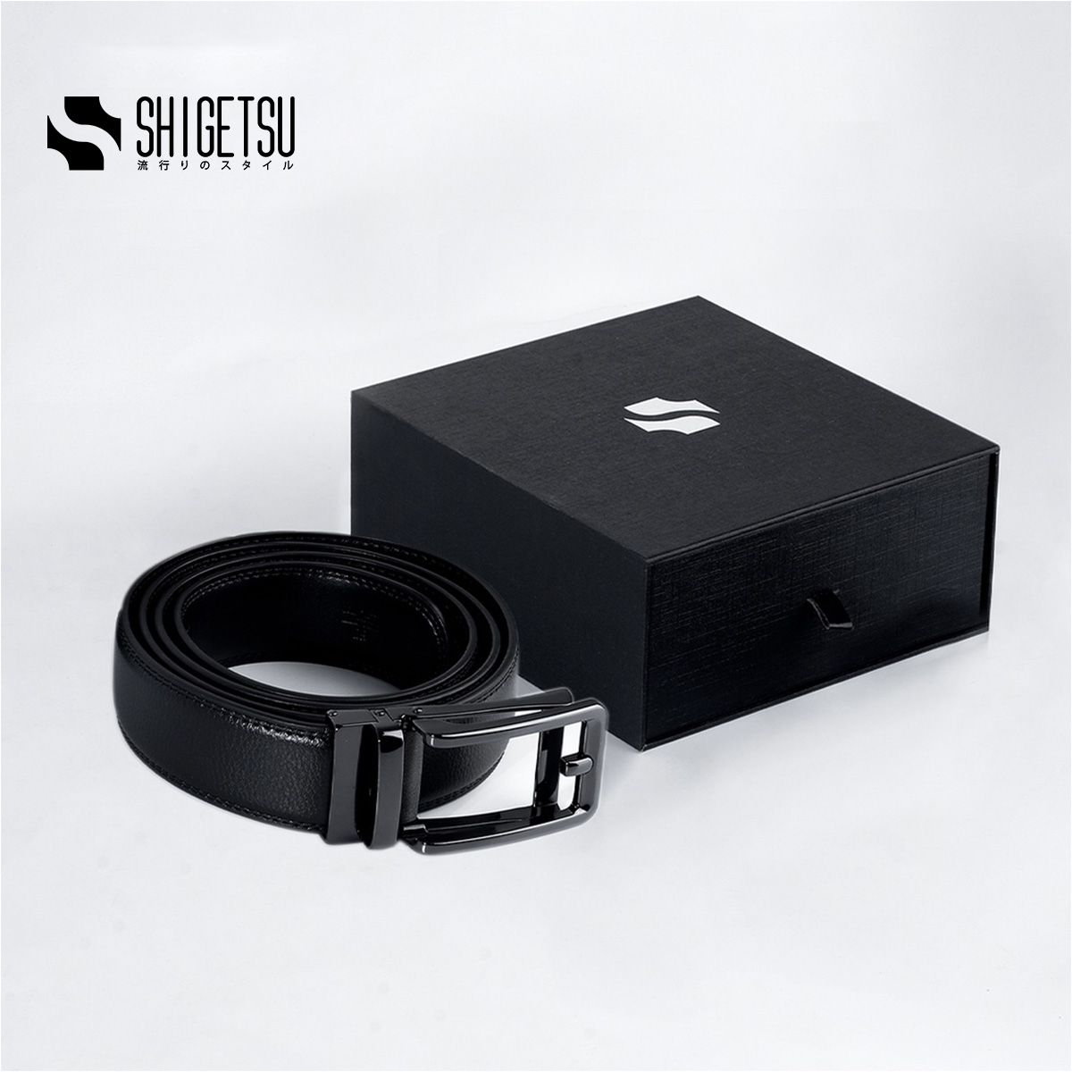 Shigetsu TENRI Reversible Leather  Belt for Men