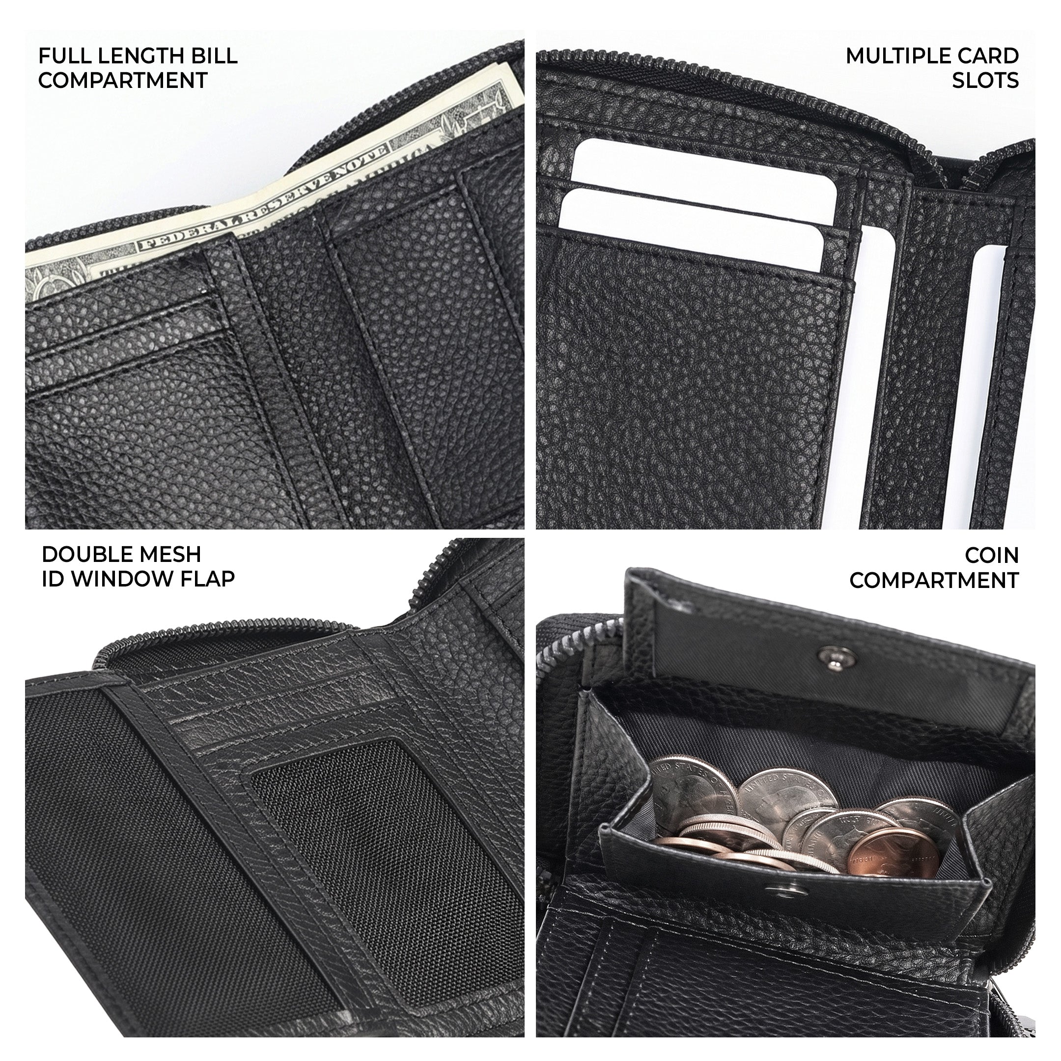 Shigetsu TOYOHASHI Leather Bifold Wallet for Men