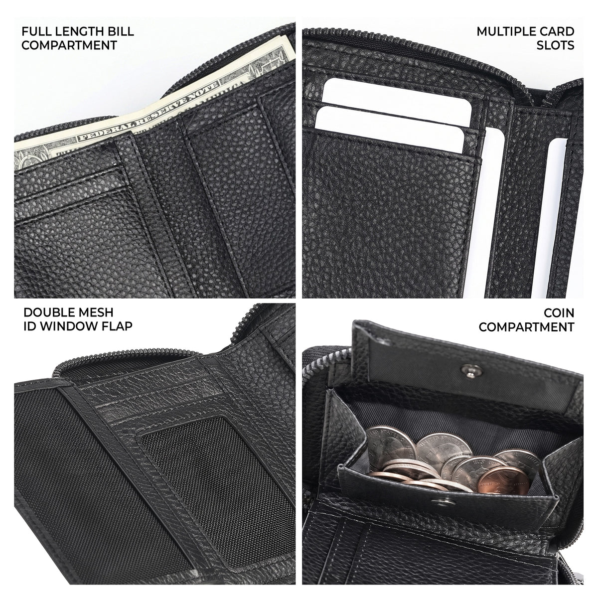 Shigetsu TOYOHASHI Leather Bifold Wallet for Men