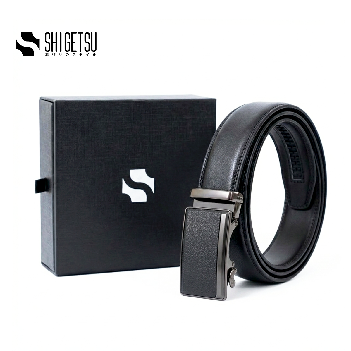 Shigetsu TSUYO Leather Belt Collection for Men