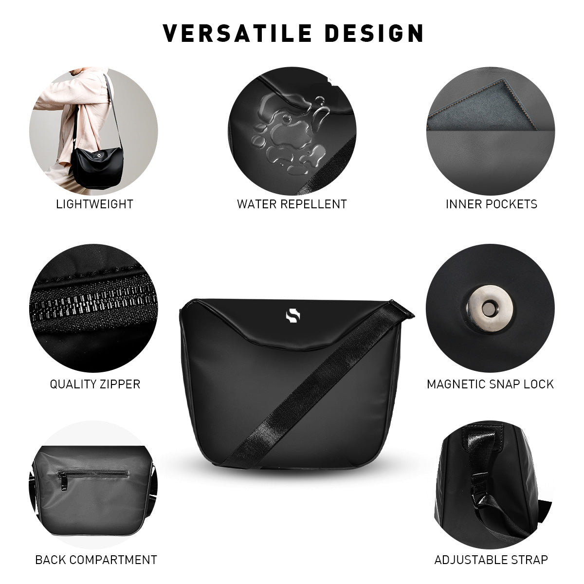 Shigetsu Pro USA Nylon Sling Bag For Men