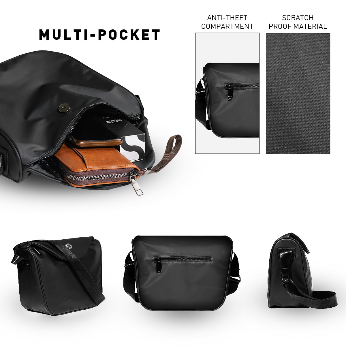 Shigetsu Pro USA Nylon Sling Bag For Men