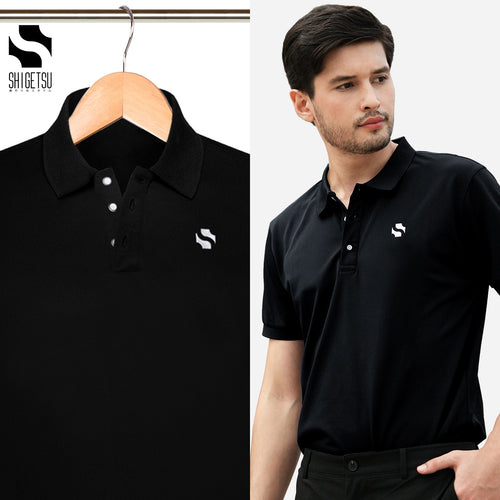 Shigetsu YAMATO plain polo shirt for man