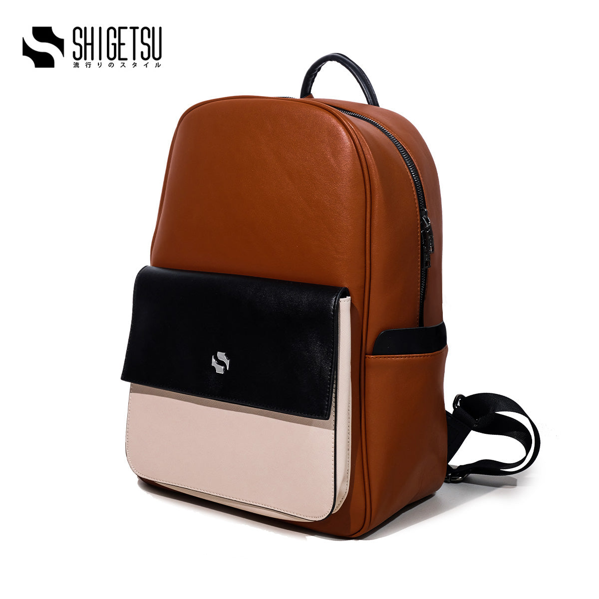 Shigetsu YATIE Leather Backpack for School Men 15 INCHES Laptop Bag