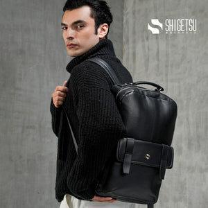 Shigetsu YONAGO Leather Backpack for Men