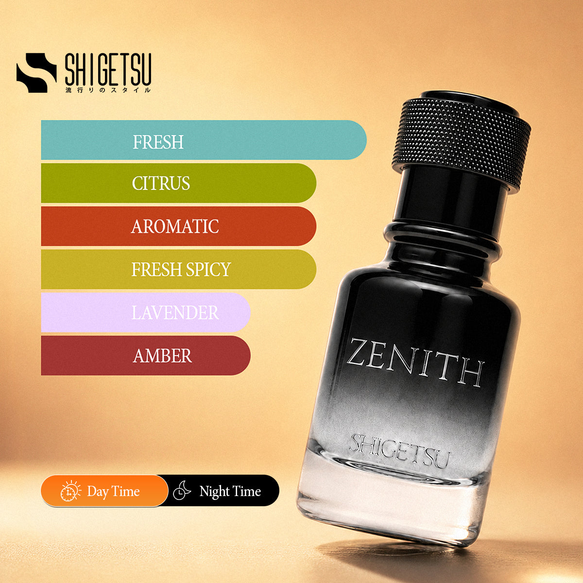 Shigetsu ZENITH 30ml Oil Based Perfume for Men