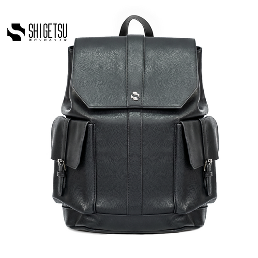 Shigetsu TOKA Leather Backpack Leather Backpack for School Bag Office Bag Casual  Mens Bagpack
