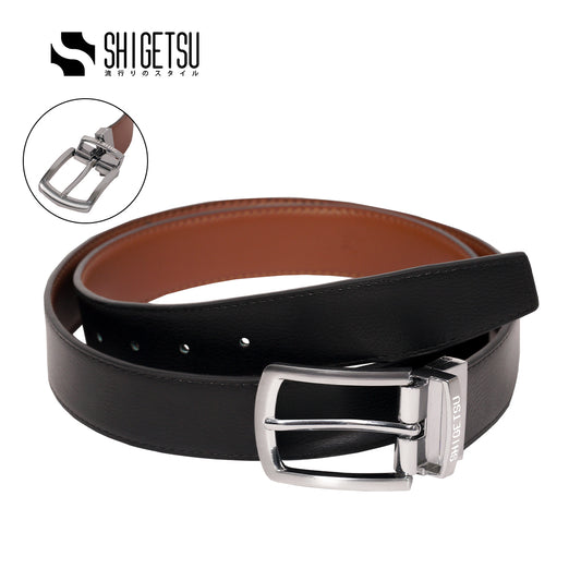 Shigetsu ASAKUCHI Reversible Leather Belt for Men original Buckle Belt