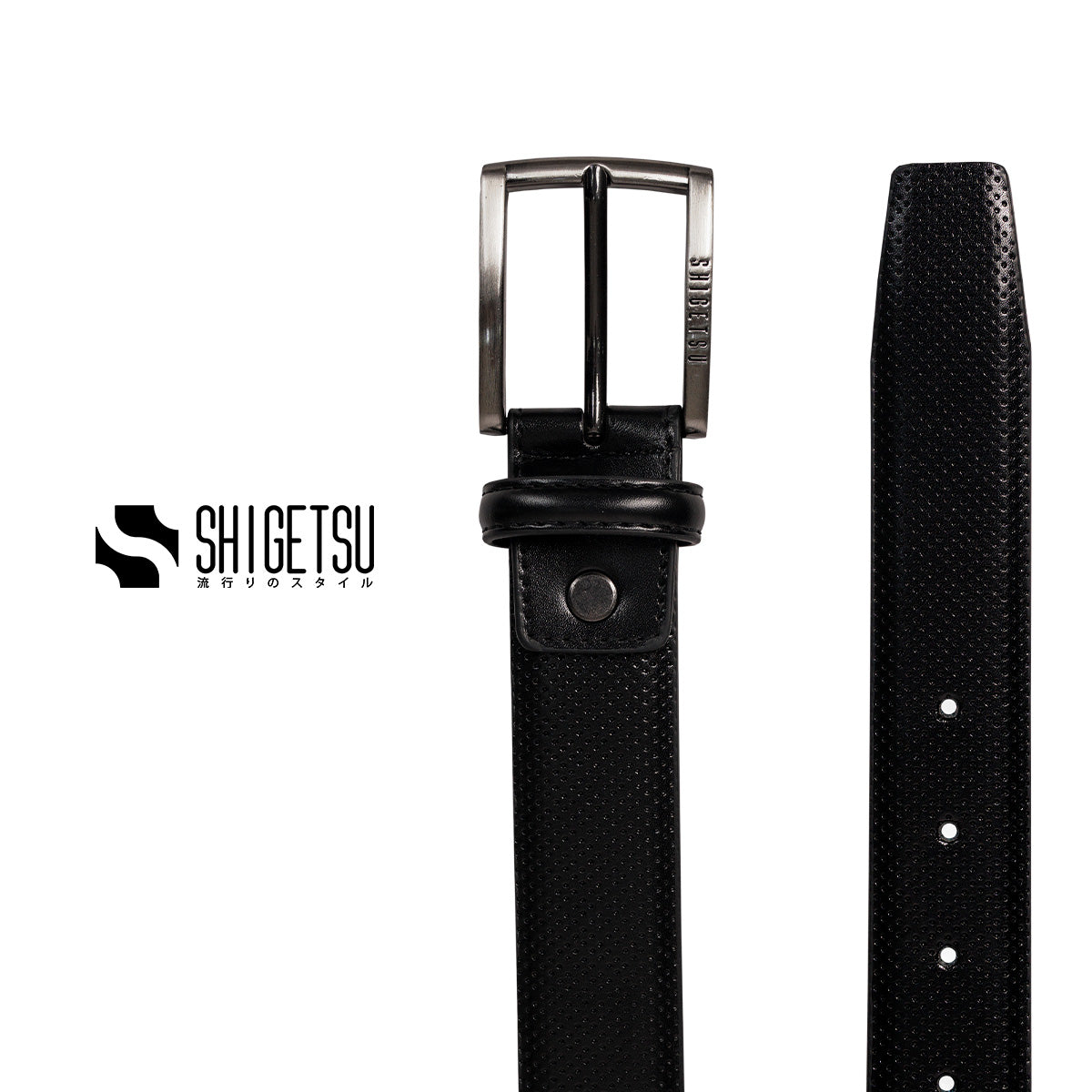 Shigetsu YOKKAICHI Leather Belt Collection for Men original Buckle Belt